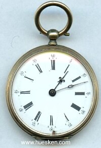 ANTIQUE GOLD LADY`S POCKET WATCH ABOUT 1900.
