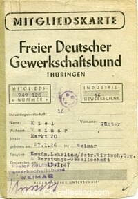 FDGB MEMBERSHIP ID CARD