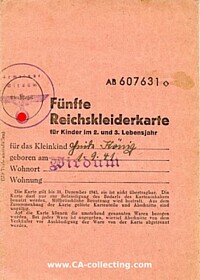 5. REICHSKLEIDERKARTE 1945