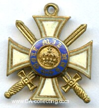 ORDER OF THE CROWN 1st - 3rd CLASS WITH SWORDS.