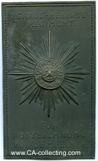 PLAQUE FOR AWARDS BEFORE THE ENEMY
