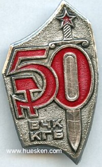 KGB 50 YEARS CHEKA BADGE.
