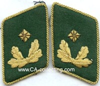 1 PAIR OF EMBROIDERED COLLAR TABS