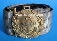 PARADE DRESS BELT WITH BUCKLE FOR OFFICERS.
