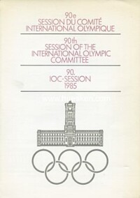 90. IOC-SESSION OST-BERLIN 1985.