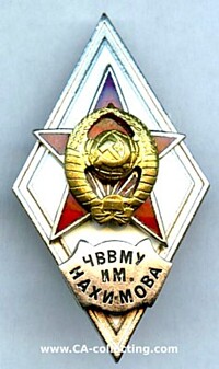 SOVIET GRADUATE BADGE NAKHIMOV NAVY ACADEMY LENINGRAD.