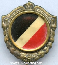 BLACK WHITE RED STICKPIN ABOUT 1914.