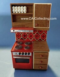 LUNDBY DOLLHOUSE KITCHEN CABINET WITH STOVE
