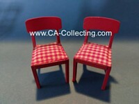 LUNDBY DOLLHOUSE CHAIRS RED