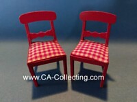 LUNDBY DOLLHOUSE  CHAIRS RED