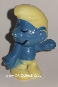 THE SHY ONE SMURF VARIANT WITHOUT FLOWER 1981.