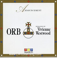 ORB VIVIENNE WESTWOOD POP SWATCH ANNOUNCEMENT CARD