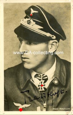 TRAUTLOFT, Hannes. Oberst der Luftwaffe, Jagdflieger und...