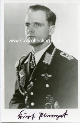 PLENZAT, Kurt. Leutnant der Luftwaffe, Führer II./...