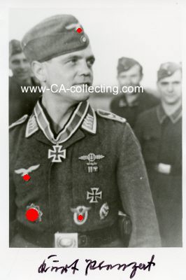PLENZAT, Kurt. Leutnant der Luftwaffe, Führer II./...