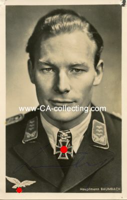 BAUMBACH, Werner. Oberst der Luftwaffe, Kommodore...