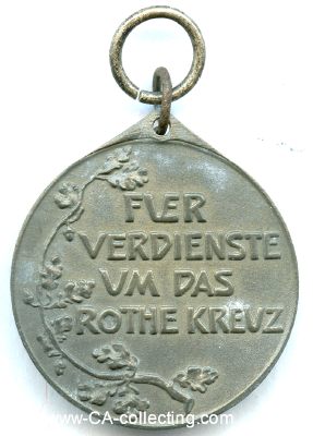 Photo 4 : ROTE KREUZ-MEDAILLE 3. KLASSE 1898 Feinzink. 33mm am...