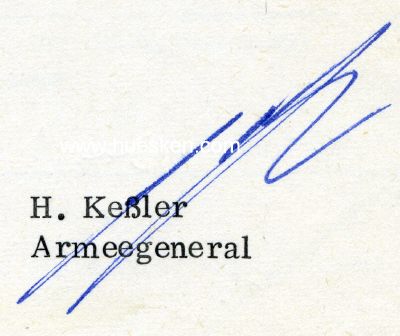 KESSLER, Heinz. DDR-Verteidigungsminister, Armeegeneral,...