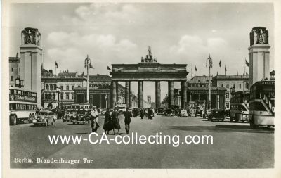 PHOTO-POSTKARTE um 1939 'Berlin - Brandenburger Tor'.