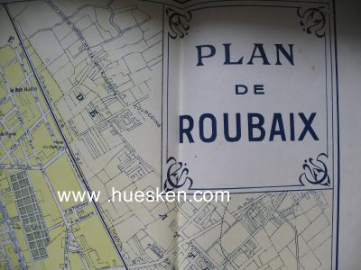 Foto 2 : PLAN DE ROUBAIX. Stadtplan um 1941