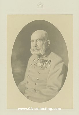 GROSSFORMATIGES GESCHENKPHOTO 'S.M.Kaiser Franz Joseph...