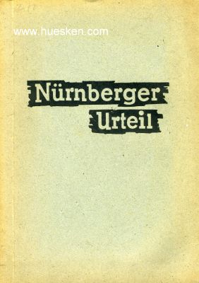 NÜRNBERGER URTEIL. Verlag L. Schwann,...