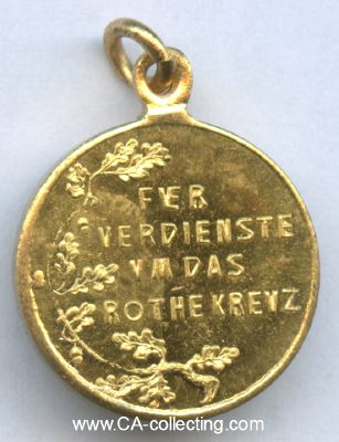 Photo 2 : ROTE KREUZ-MEDAILLE 3.KLASSE 1898. Miniatur 15,5 mm...
