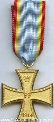 MILITÄRVERDIENSTKREUZ 2. KLASSE 1914. Bronze...