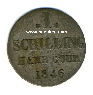 HAMBURG. Schilling 1846, ss-vz.