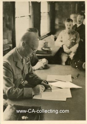 PHOTO-POSTKARTE Compiégne 1940 - General Huntziger...