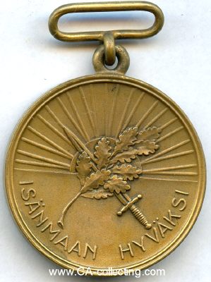 Photo 2 : ORDEN DER WEISSEN ROSE. Bronzene Medaille. 32mm.