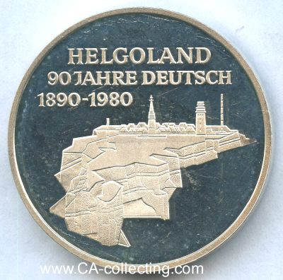 ERINNERUNGSMEDAILLE 'Helgoland 90 Jahre Deutsch...