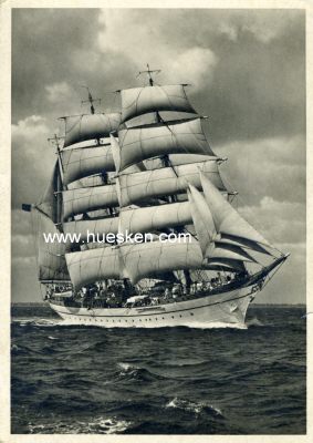 PHOTO-POSTKARTE 'Segelschulschiff Horst Wessel'