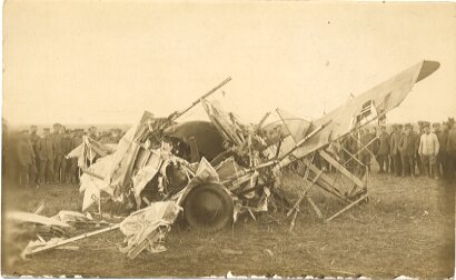 PHOTO 9x14cm: Abgestürztes englisches Flugzeug...