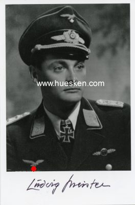 MEISTER, Ludwig. Hauptmann der Luftwaffe, Nachtjäger...