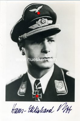 BOB, Hans-Ekkehard. Major der Luftwaffe, Jagdflieger im...