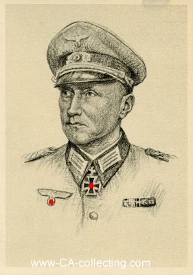 PROF. GRAF-POSTKARTE Walter Herold - Oberleutnant und...