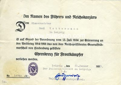 Photo 2 : GRUSSENDORF, Oskar. SS-Brigadeführer und...