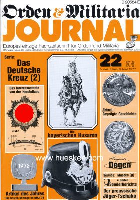 ORDEN-MILITARIA-JOURNAL. Zeitschrift des Bundes Deutscher...