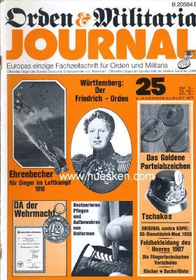 Photo 2 : ORDEN-MILITARIA-JOURNAL. Zeitschrift des Bundes Deutscher...