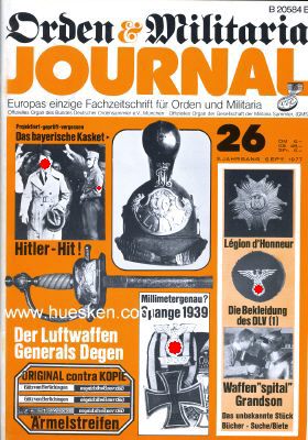Foto 3 : ORDEN-MILITARIA-JOURNAL. Zeitschrift des Bundes Deutscher...