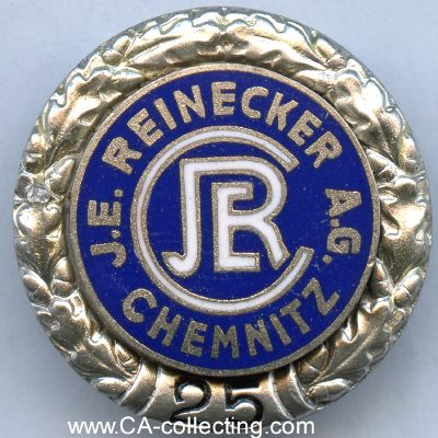 J.E.REINECKER A.G. CHEMNITZ (Maschinenbau). Abzeichen...