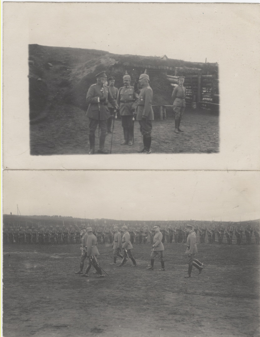 2 PHOTOS 9x13cm Kaiser Wilhelm II. bei einem...