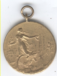 SÄCHSISCHER RADFAHRER-BUND. Vergoldete Medaille...
