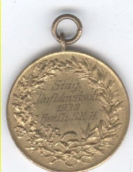 Photo 2 : SÄCHSISCHER RADFAHRER-BUND. Vergoldete Medaille...
