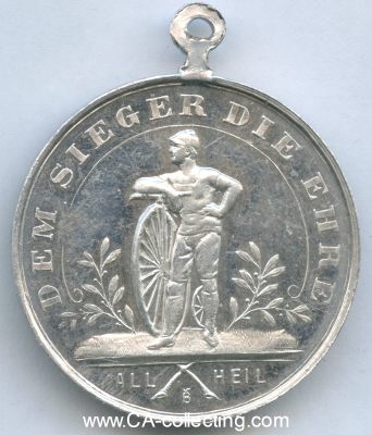 VELOCIPED CLUB BISCHOFSHEIM i. HESSEN VON 1897. Medaille...