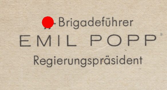 Photo 2 : POPP, Emil. SS-Brigadeführer der Allgemeinen-SS,...