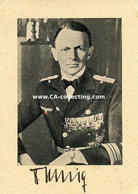 BENING, Reinhold. Korvettenkapitän der Kriegsmarine,...