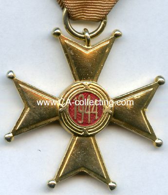 Foto 2 : ORDEN POLNIA RESTITUTA 2. Form. Offizierskreuz. Vergoldet...