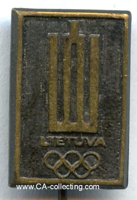 LITAUEN. Mannschaftsabzeichen. Bronze 18x12mm an Nadel.